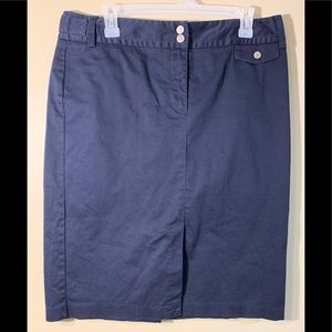Navy Tommy Hilfiger pencil skirt. Size 12.